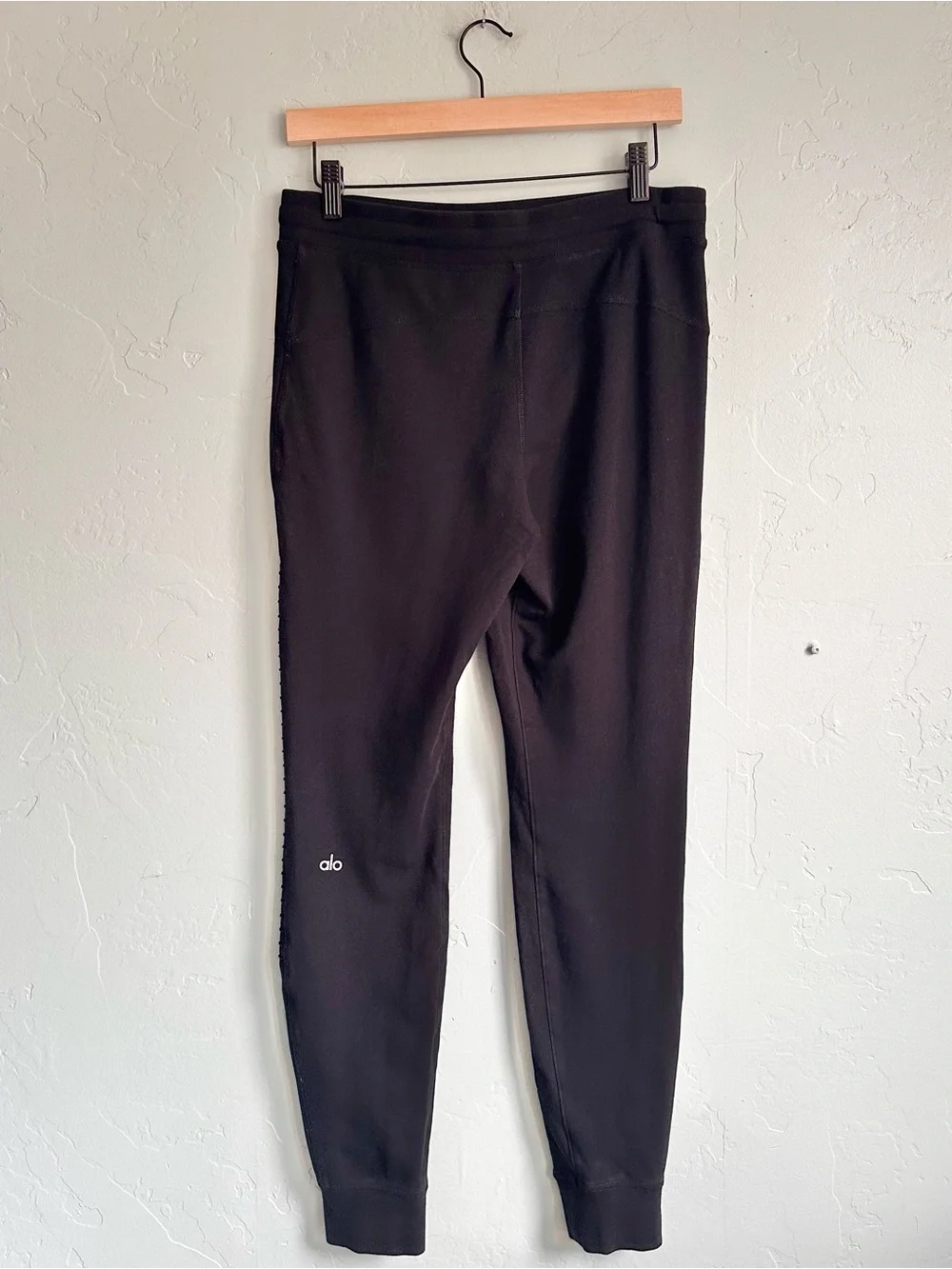 ALO Yoga Women’s Urban Moto Jogger Sweatpants Black Size Small EUC